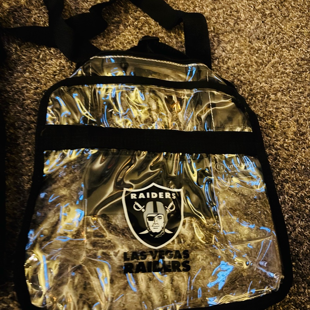 Black Raiders Backpack with Metallic Accents